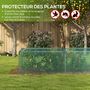 Voir la diapositive 4 : OUTSUNNY Serre de jardin serre à tomates filet protection porte HDPE vert
