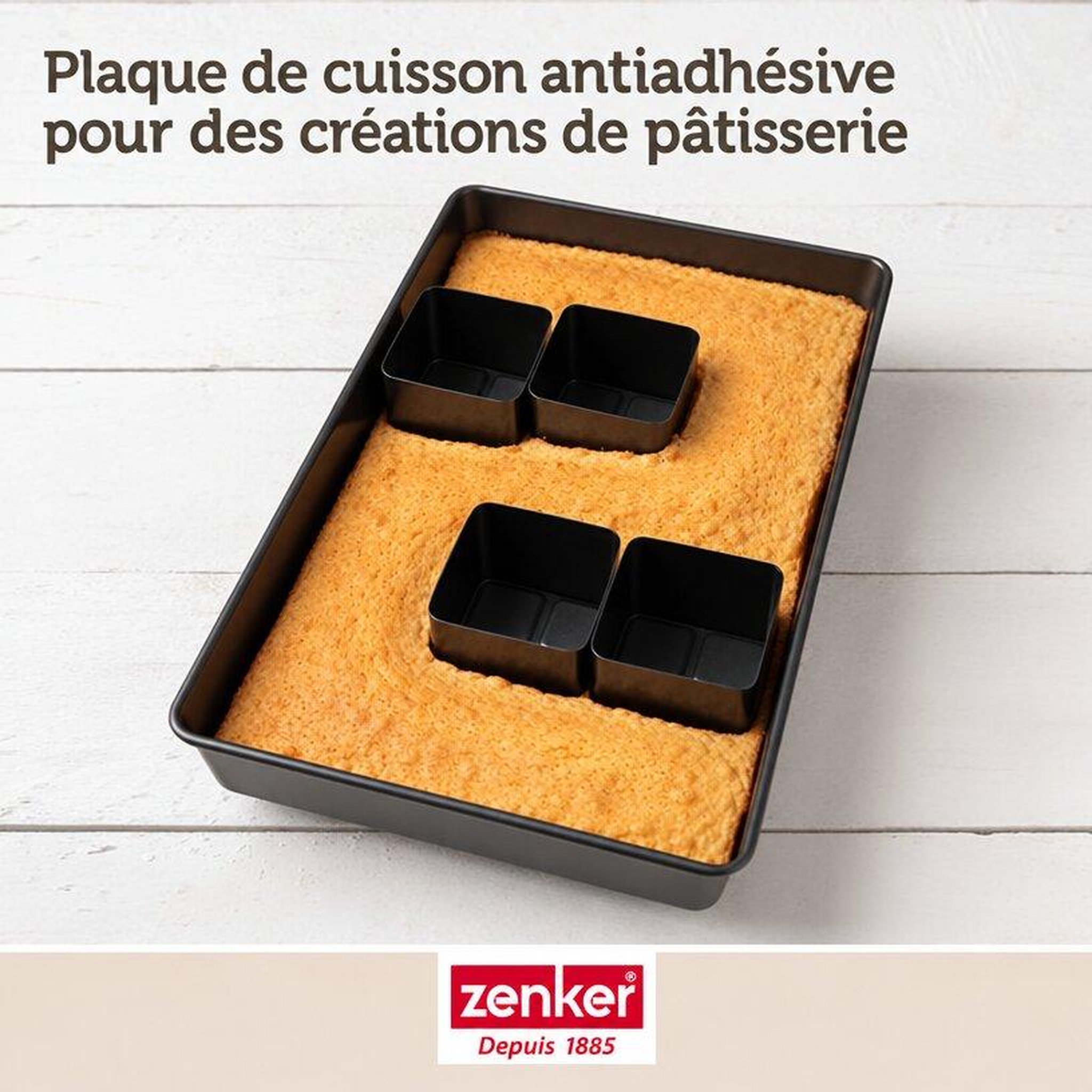 Voir la diapositive 5 : ZENKER Moule à gâteau chiffres et lettres sans pfas, set de 9 pièces zenker