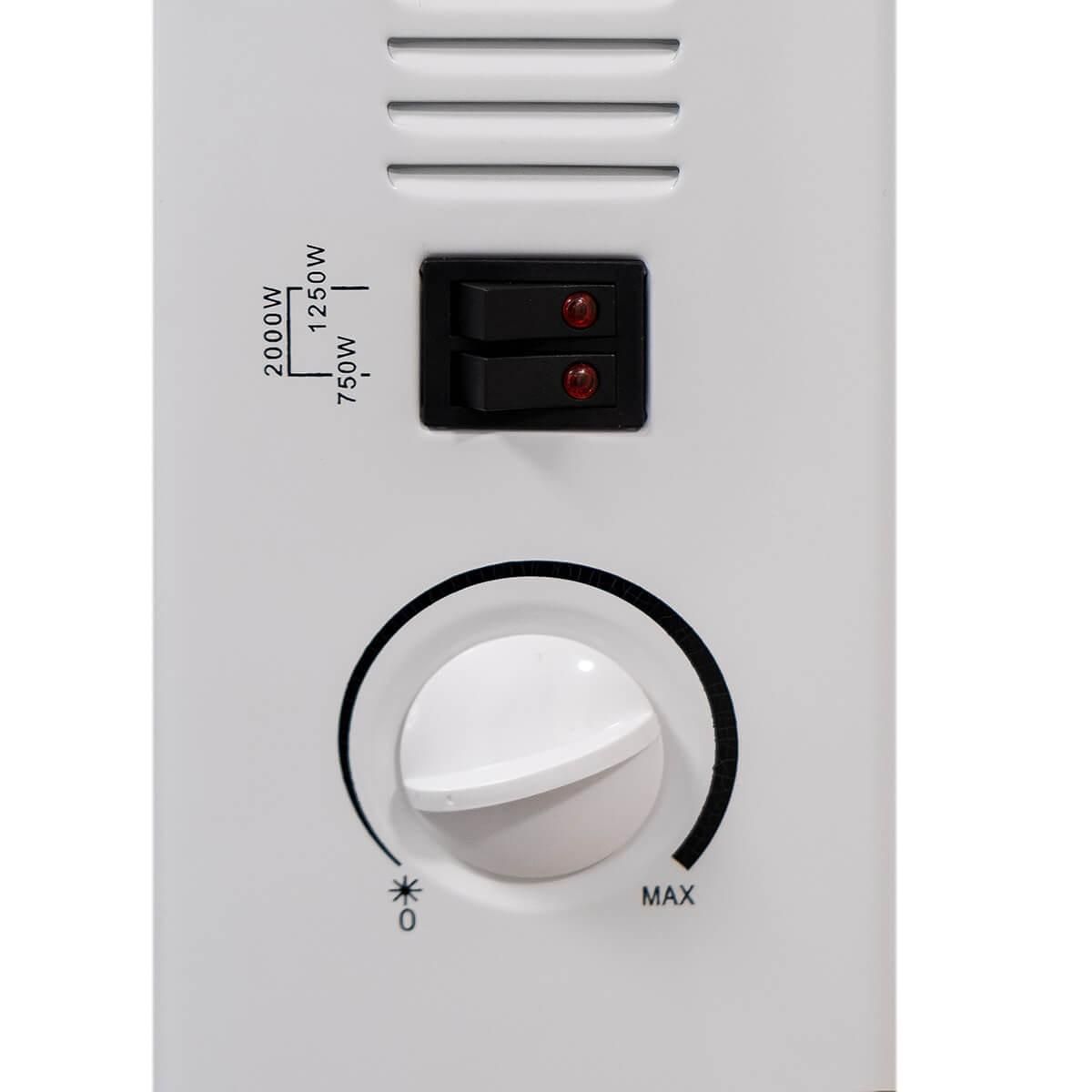 NIKLAS Radiateur électrique Classic 2000W 3 puissances de chauffe NIKLAS