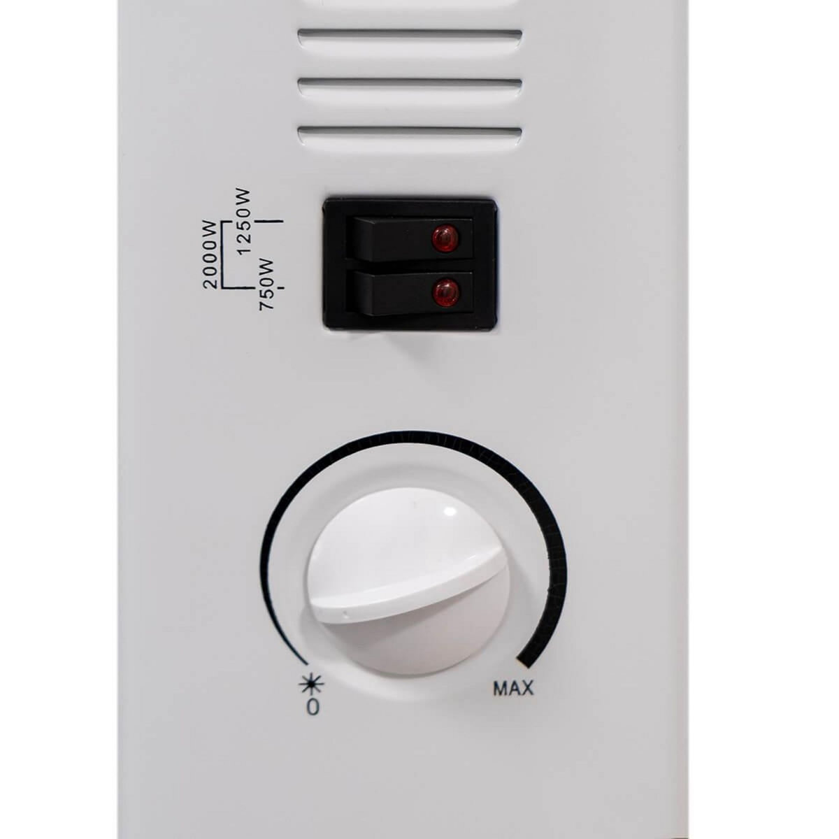 NIKLAS Radiateur électrique Classic 2000W 3 puissances de chauffe NIKLAS