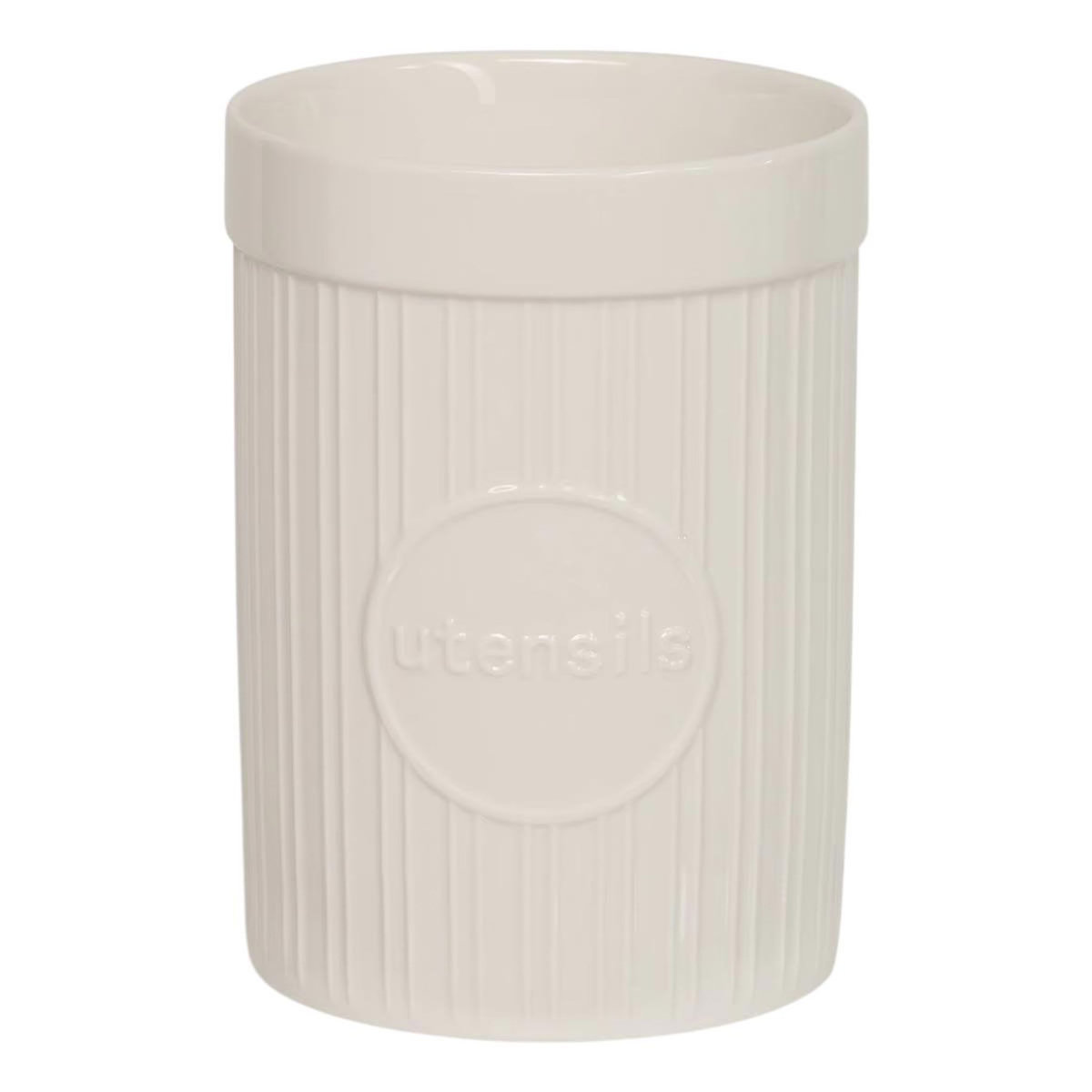FIVE Pot à Ustensiles en Céramique  Monty  17cm Blanc
