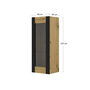 Voir la diapositive 5 : BEST MOBILIER Pedro - vitrine suspendue - effet bois et noir - 125 cm