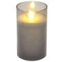 Voir la diapositive 1 : Paris Prix Bougie Ronde LED  Verrine  12cm Gris Clair