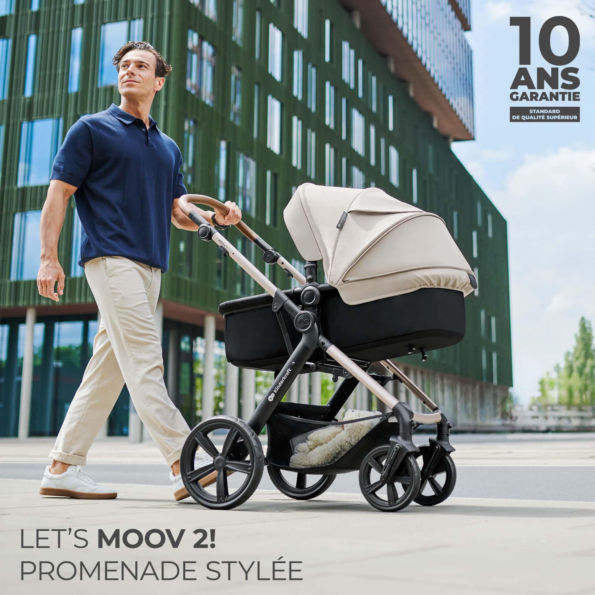 Voir la diapositive 2 : KINDERKRAFT Poussette 4en1 moov 2 pratique et confortable