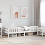 Voir la diapositive 1 : VIDAXL Cadre de lit sans matelas blanc 90x200 cm bois de pin massif