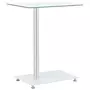 VIDAXL Table d'appoint en forme U Transparent 45x30x58 cm Verre trempe