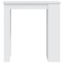 Voir la diapositive 5 : VIDAXL Table de bar rangement Blanc 102x50x103,5 cm Bois d'ingenierie