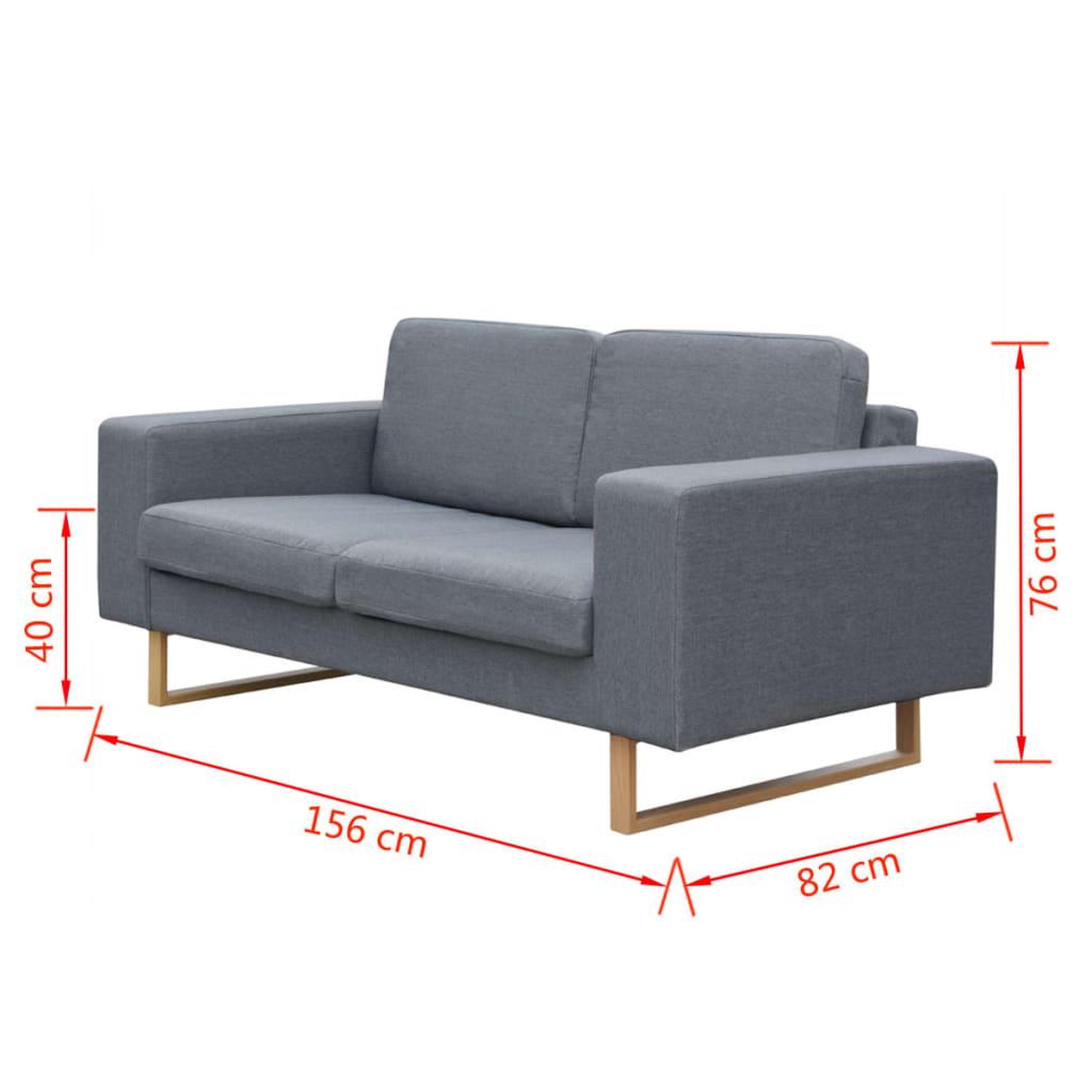 Voir la diapositive 6 : VIDAXL Ensemble de canape a 2 places et a 3 places gris clair