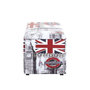 Voir la diapositive 3 : Paris Prix Coffre de Rangement Vintage  London  65cm Gris