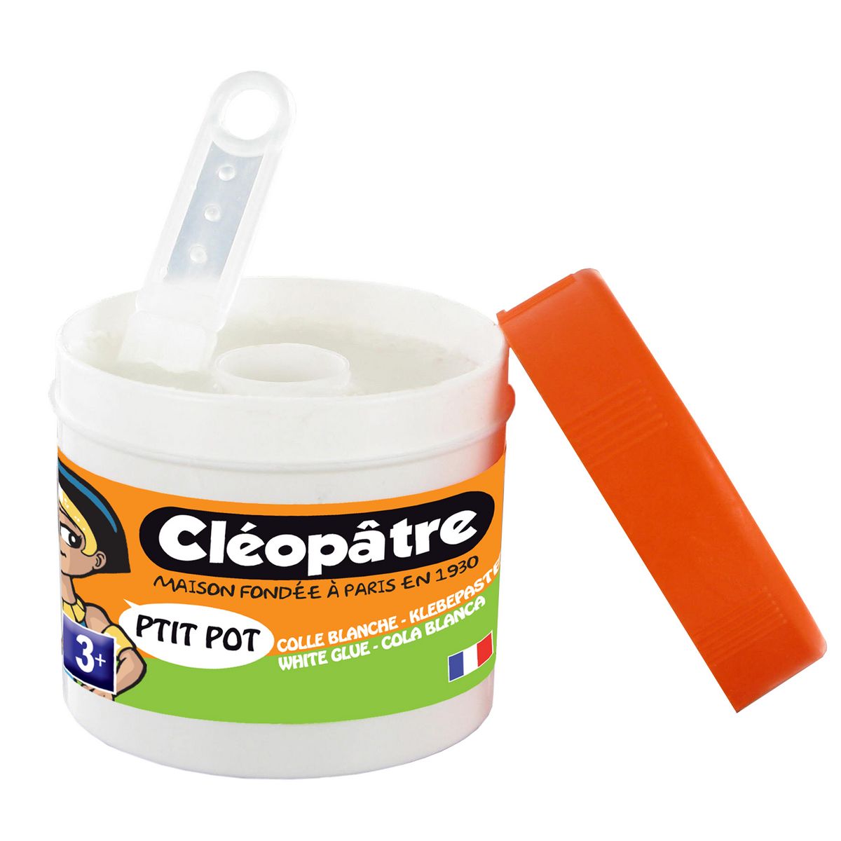 COLLES ET COULEURS CLEOPATRE Pot colle blanche parfumée 85g