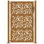 Voir la diapositive 4 : VIDAXL Porte de jardin acier resistant aux intemperies design feuilles