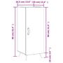 Voir la diapositive 6 : VIDAXL Buffet Blanc brillant 34,5x34x90 cm Bois d'ingenierie