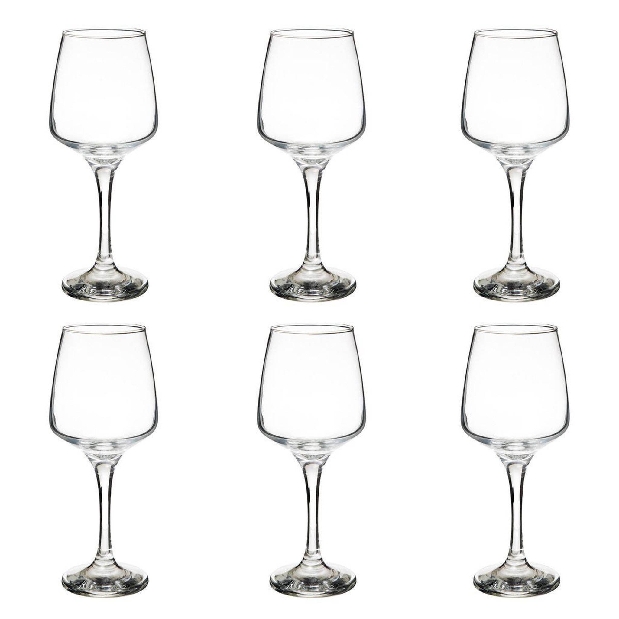SECRET DE GOURMET Lot de 6 verres à eau  elaya  33cl transparent