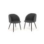 Voir la diapositive 1 : Lot de 2 chaises en velours NINON
