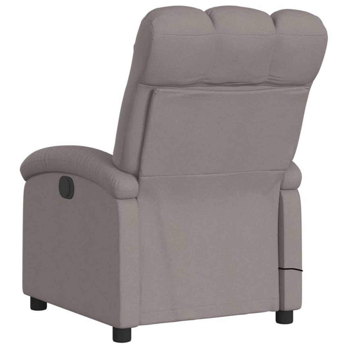VIDAXL Fauteuil de massage inclinable electrique Taupe Tissu