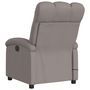 Voir la diapositive 5 : VIDAXL Fauteuil de massage inclinable electrique Taupe Tissu
