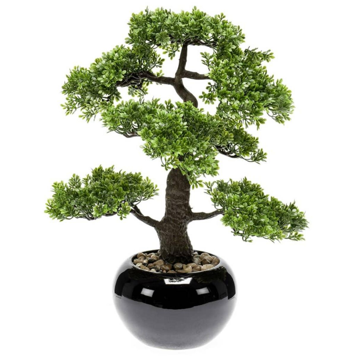EMERALD Emerald Mini bonsaï Ficus artificiel Vert 47 cm 420006