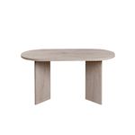 Habitat et Jardin Table basse en bois  Sable  - 60 x 119 x 40 cm - Travertin