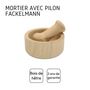 Voir la diapositive 4 : Fackelmann Mortier et pilon de cuisine en bois Fackelmann Wood Edition