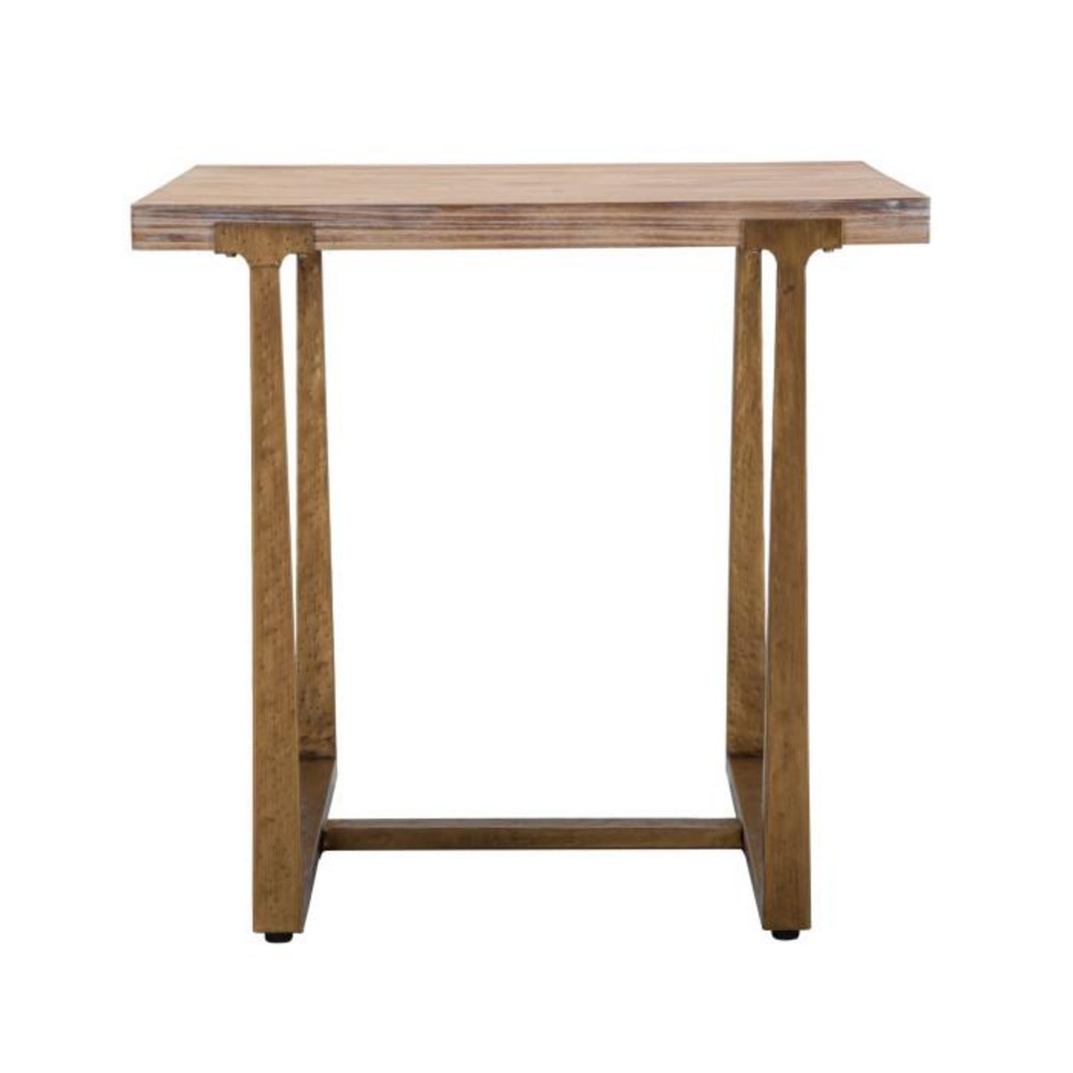 Paris Prix Table à Manger Carrée Effet Bois  Ankara  80cm Naturel