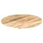 Voir la diapositive 5 : VIDAXL Dessus de table Bois de manguier solide Rond 15-16 mm 60 cm