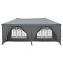 Voir la diapositive 3 : VIDAXL Tente de reception pliable avec parois Anthracite 3x6 m