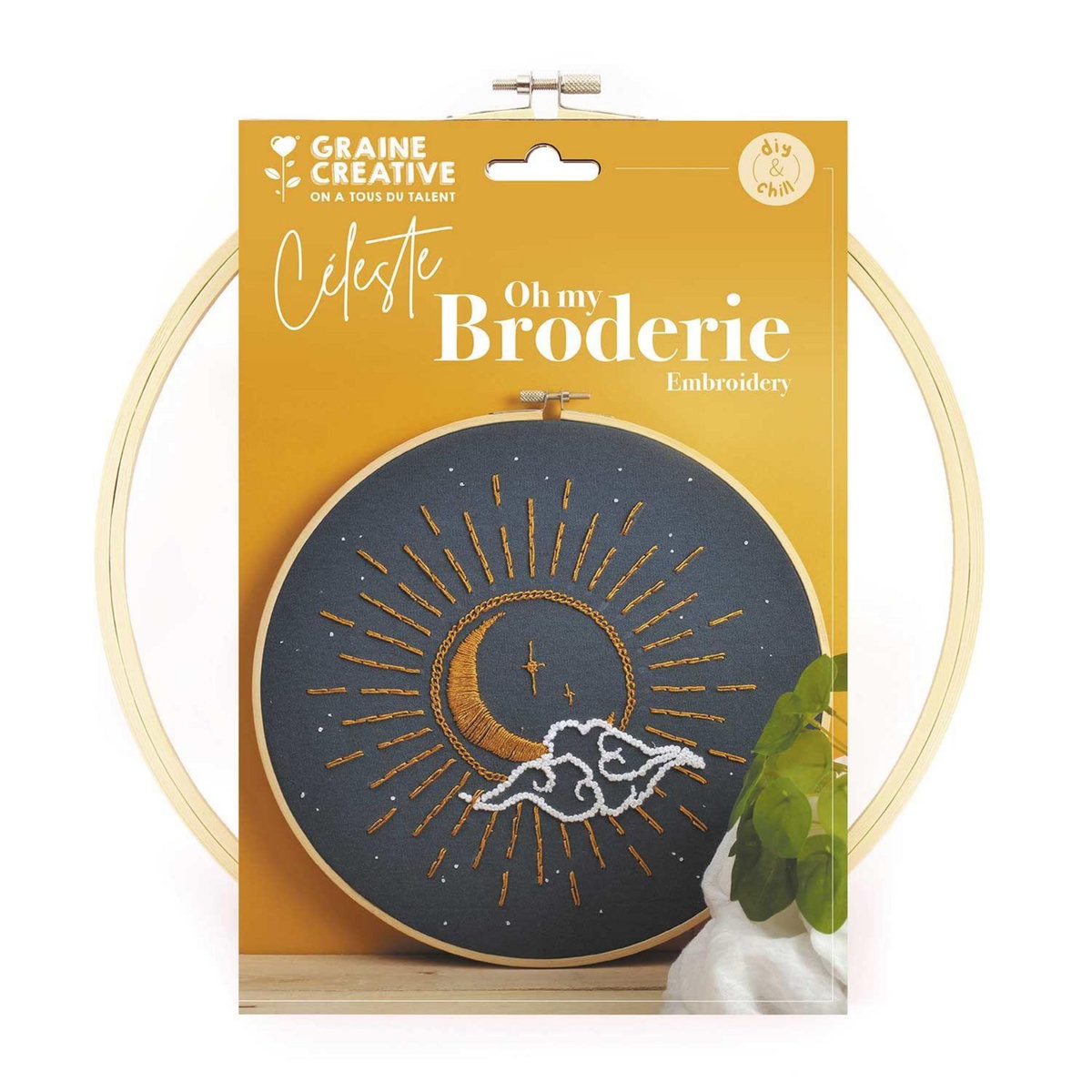 Graine créative Kit broderie décorative céleste