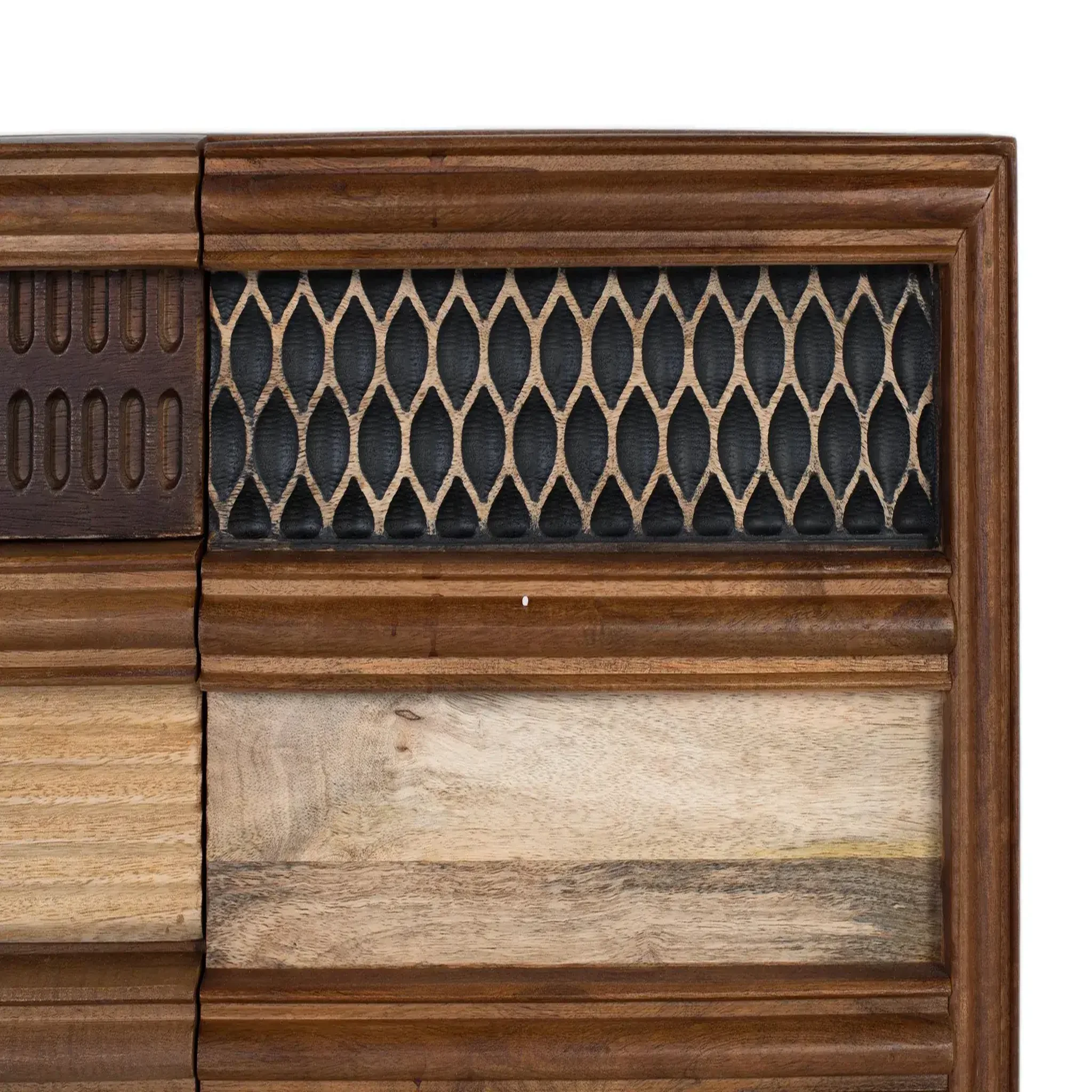 Voir la diapositive 3 : GINER Y COLOMER SL Meuble tv en bois de manguier 140 cm style naturel moderne