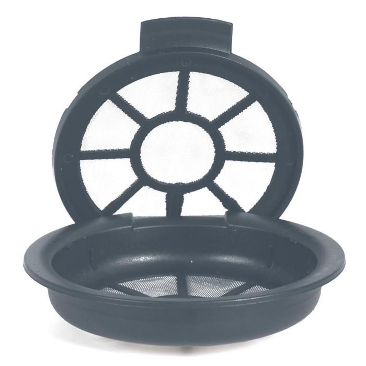 Paris Prix Lot de 2 Capsules à Café  Réutilisables  6cm Gris