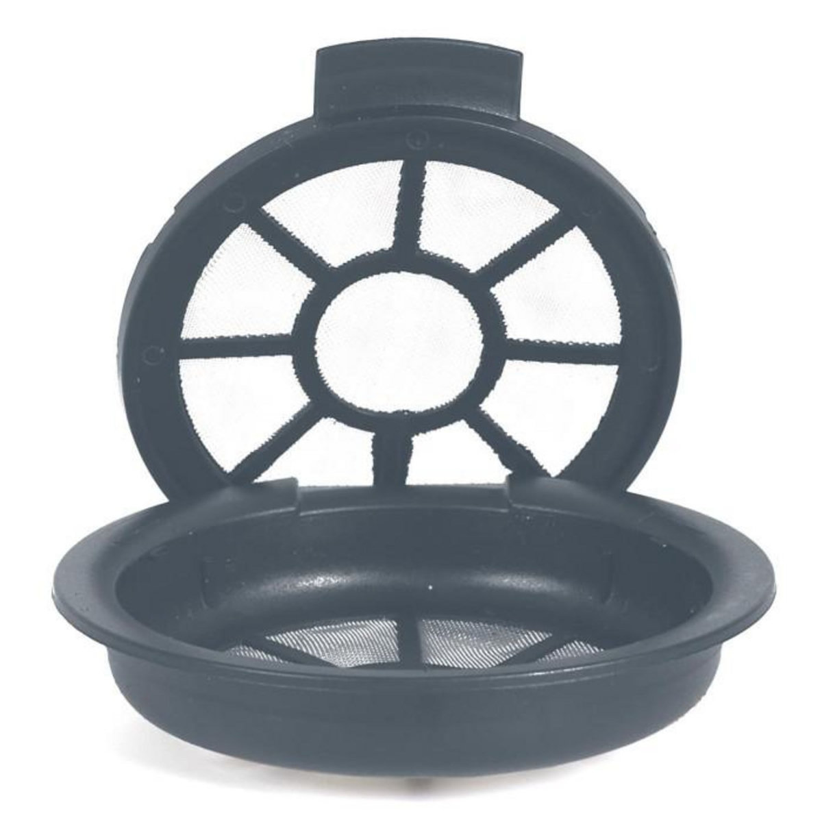 Paris Prix Lot de 2 Capsules à Café  Réutilisables  6cm Gris