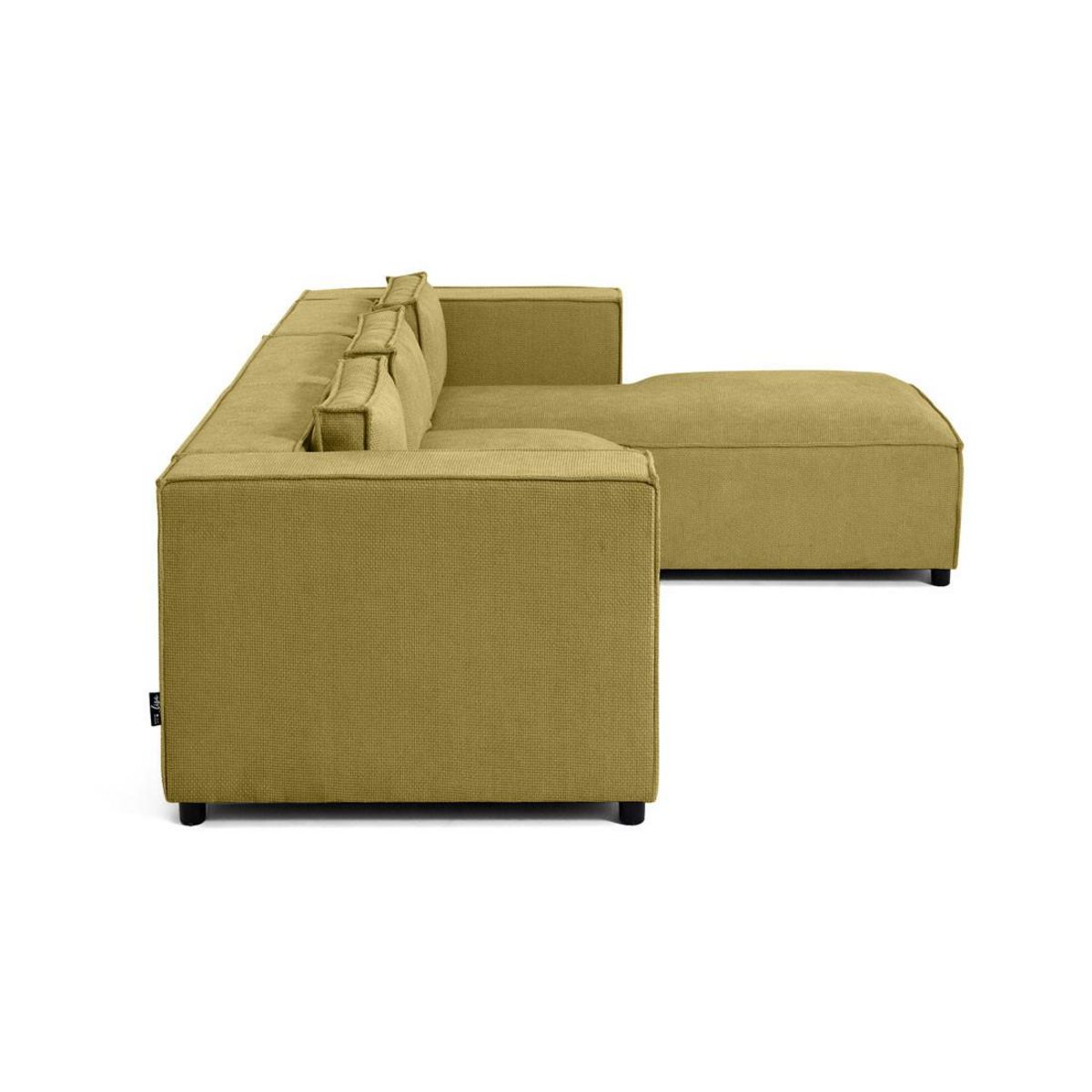 LISA DESIGN Stella - canapé d'angle droit - 4 places - en tissu texturé