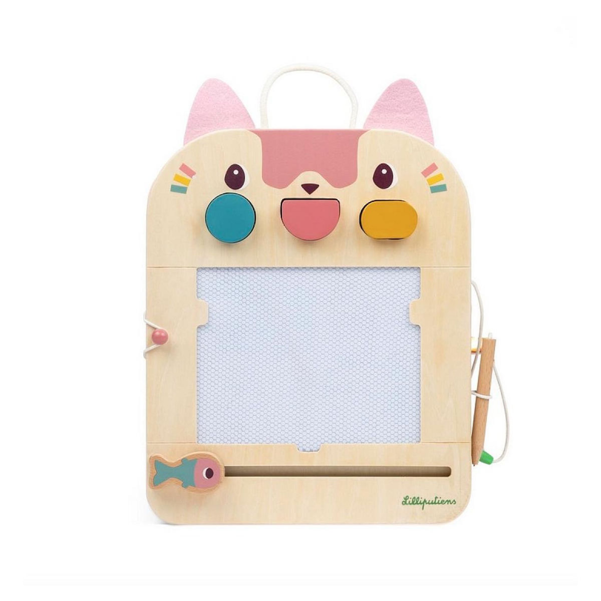 LILLIPUTIENS Ardoise magique Jeanne le chat