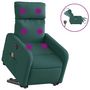 Voir la diapositive 2 : VIDAXL Fauteuil inclinable de massage electrique Vert fonce Tissu