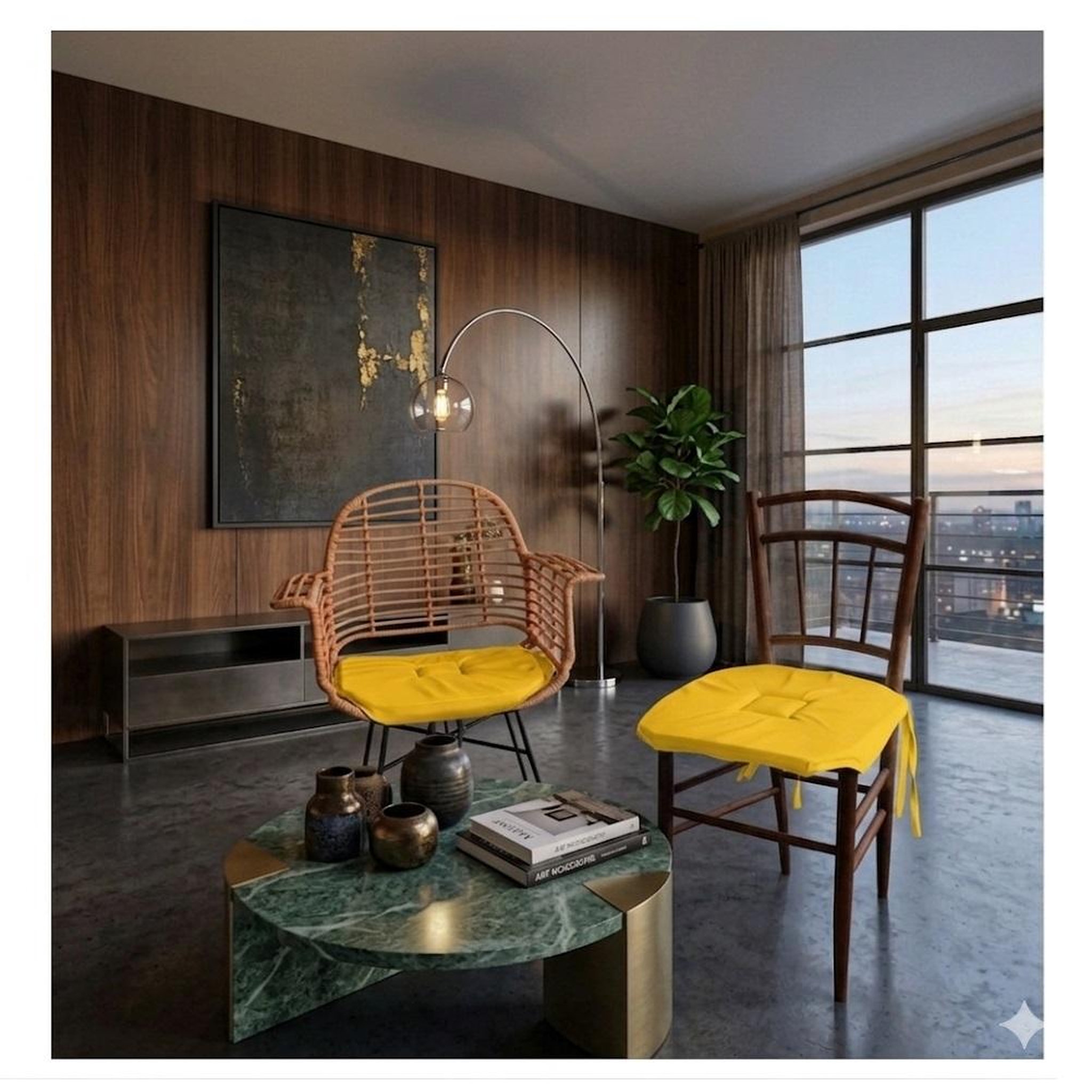 Voir la diapositive 3 : Eden Galette de chaise 4 rabats collection nelsen