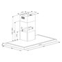 Voir la diapositive 4 : BRANDT Hotte décorative murale BHB3912X