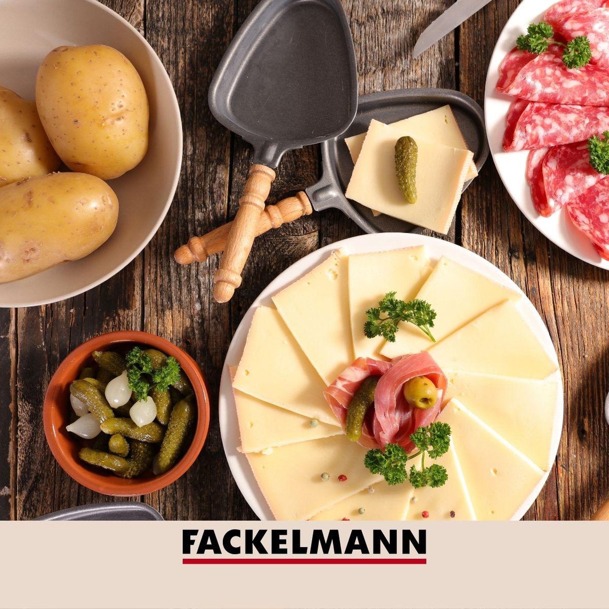 Voir la diapositive 2 : Fackelmann Duo presse-purée manuel et fourchette 3 dents pour pommes de terre fackelmann