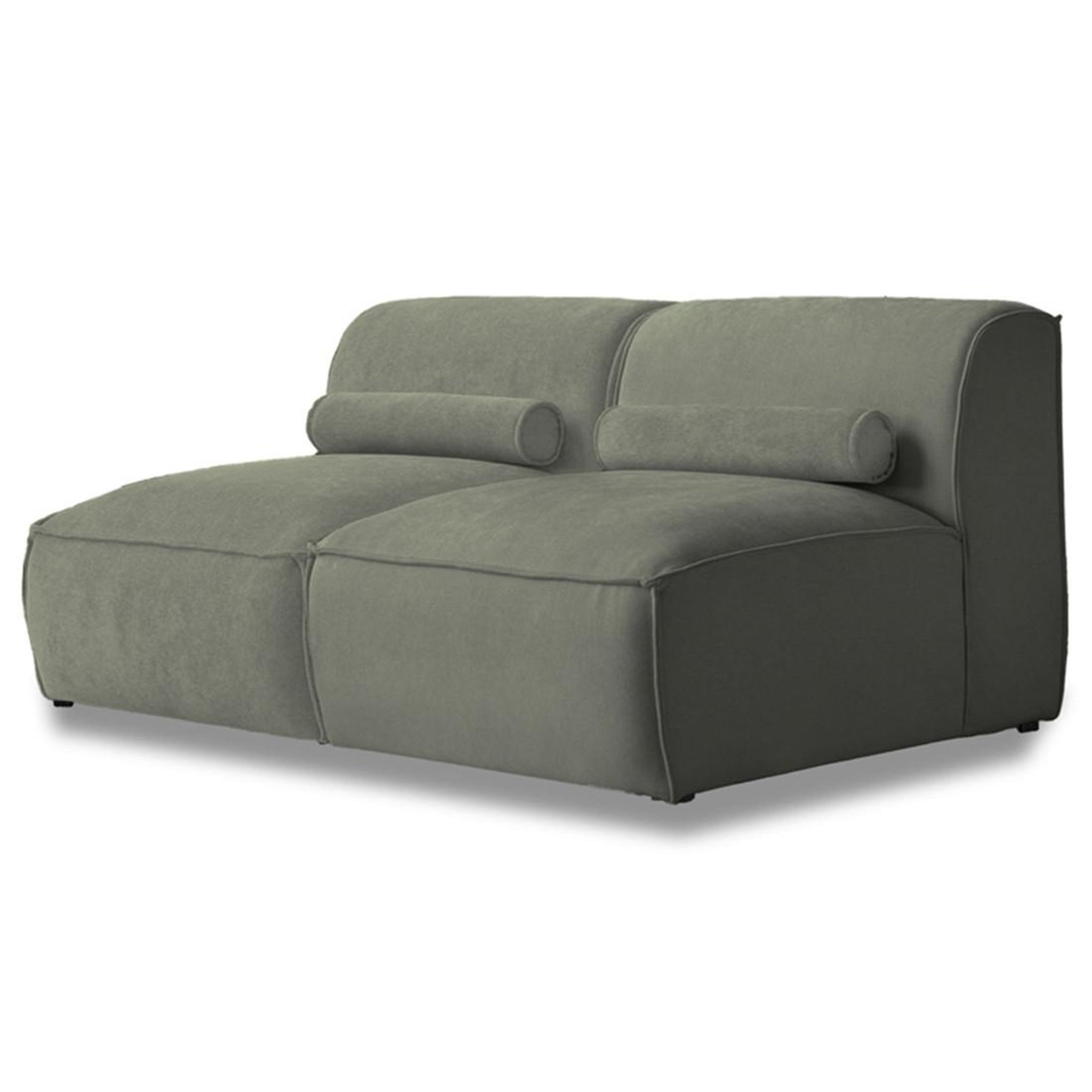 Voir la diapositive 1 : BEST MOBILIER Felix - canapé modulable 2 places en tissu texturé