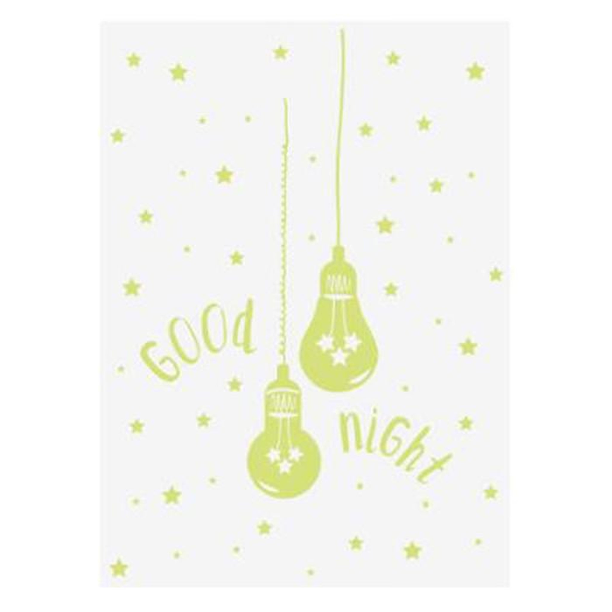 Voir la diapositive 1 : Stick'n Look Sticker Kids Phosphorescent  Ampoule   50x70cm Vert