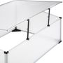 Voir la diapositive 4 : tectake Mini serre en aluminium