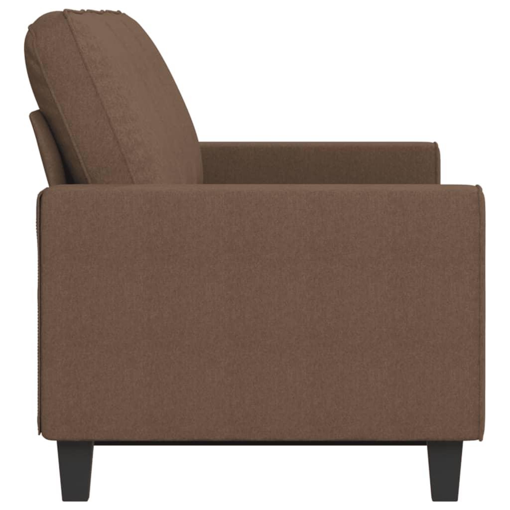 Voir la diapositive 4 : VIDAXL Canape a 3 places Marron 180 cm Tissu