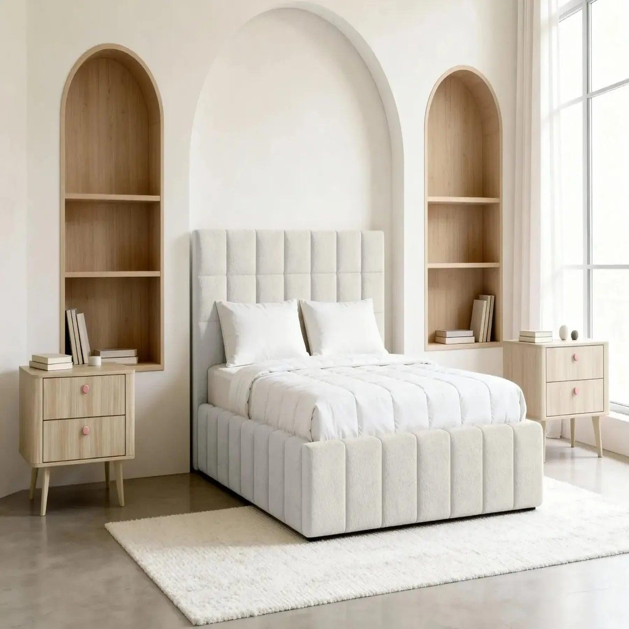 Voir la diapositive 2 : CASANOVA PARIS Florence - lit coffre tissu chenille