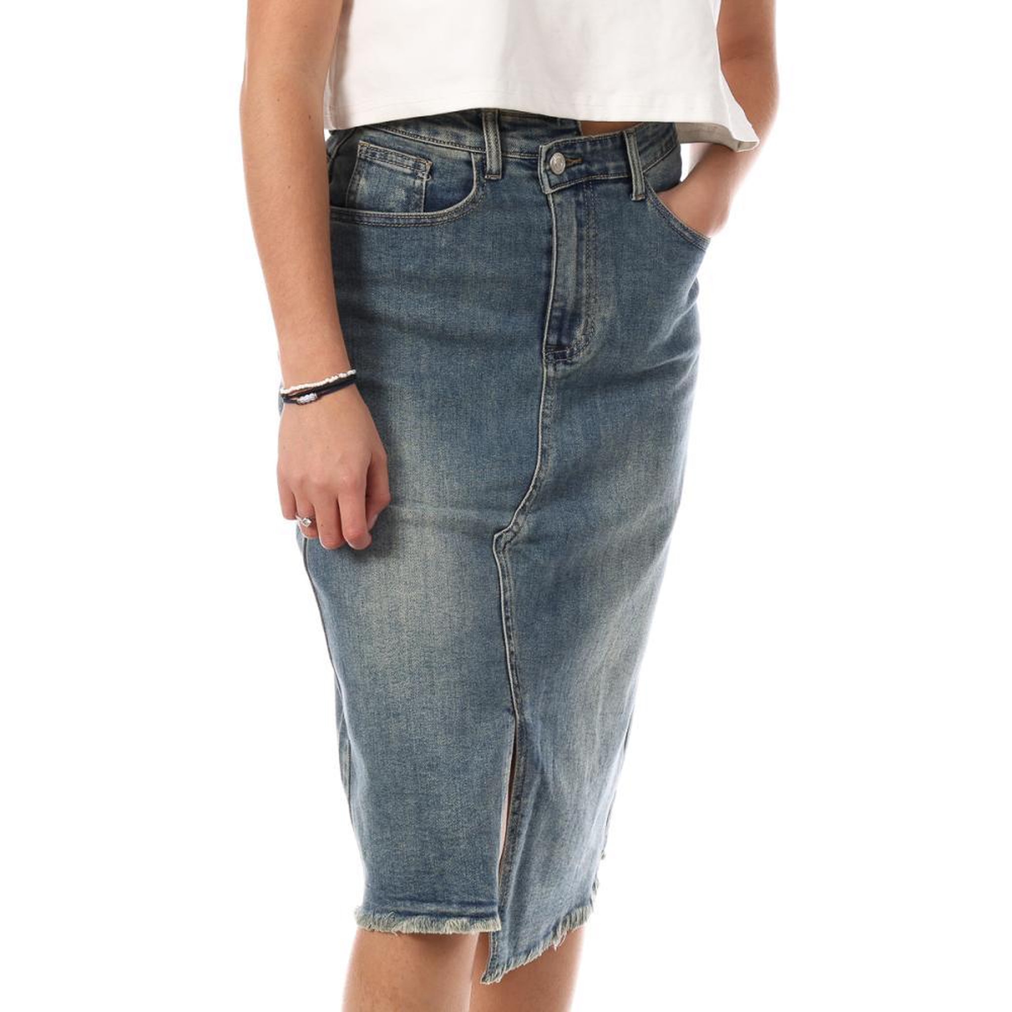 MONDAY PREMIUM Jupe En Jean Bleu Femme Monday Premium 392. Coloris disponibles : Bleu