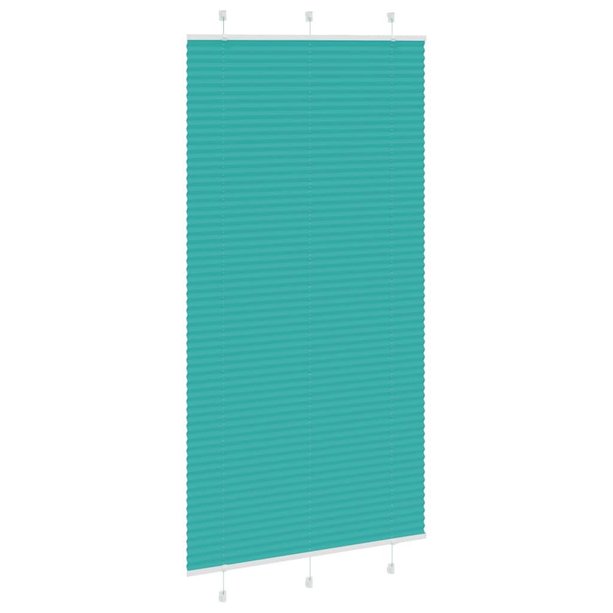 Voir la diapositive 3 : VIDAXL Store plisse vert petrole 110x200cm largeur du tissu 109,4cm