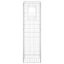Voir la diapositive 4 : VIDAXL Poteaux a panier de gabion 2 pcs 40x40x140 cm Fer