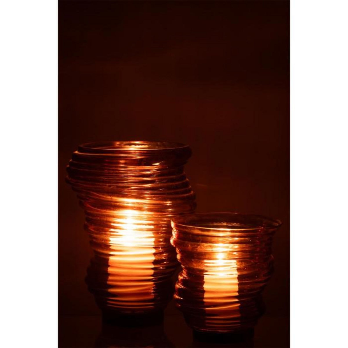 Paris Prix Vase Design en Verre  Tornado  27cm Marron