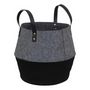Voir la diapositive 3 :  Lot de 3 Paniers Déco  Deep Soul  43cm Noir & Gris