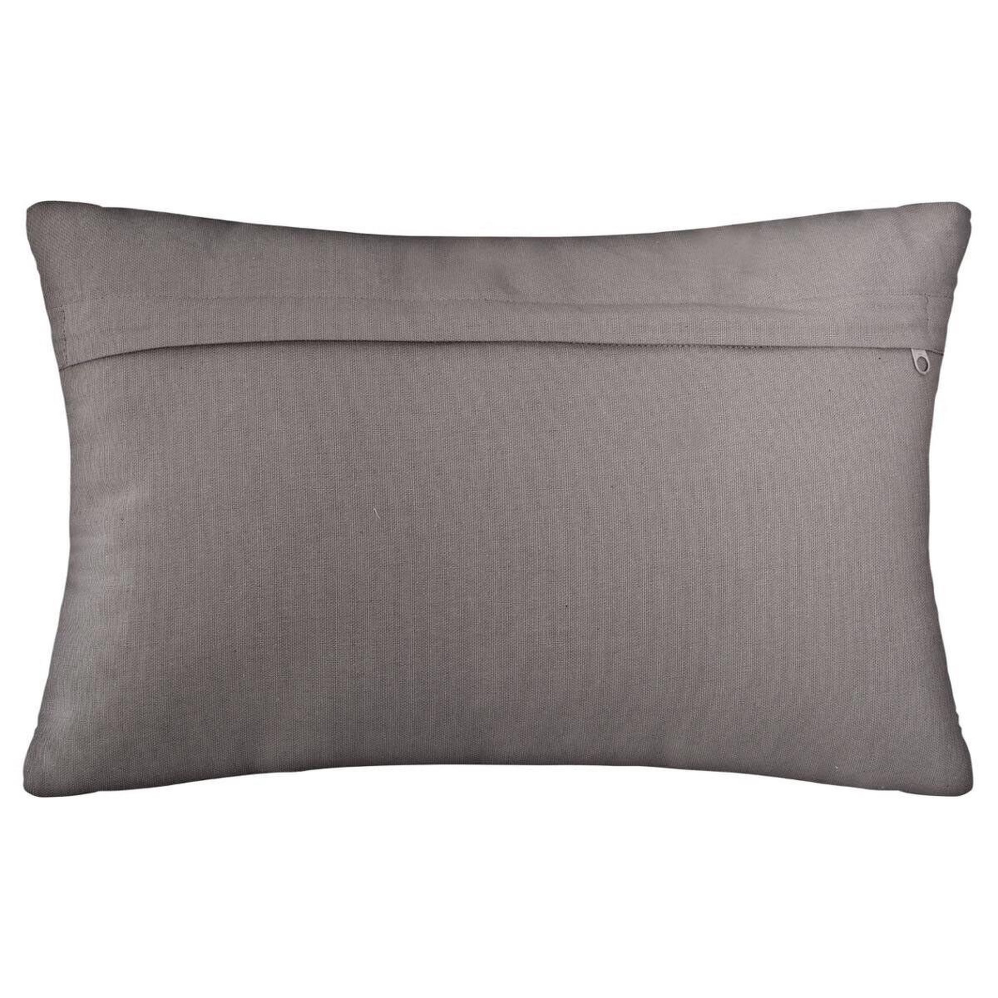 Voir la diapositive 2 : ATMOSPHERA Coussin déco déhoussable  otto  30x50cm gris