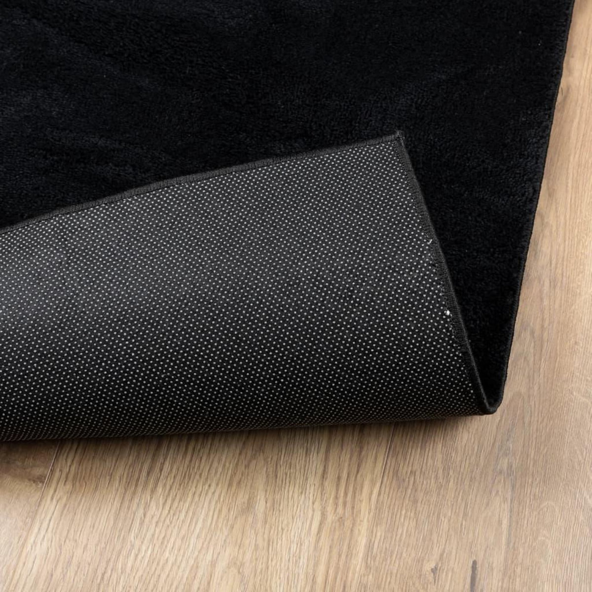 VIDAXL Tapis OVIEDO a poils courts noir 140x200 cm