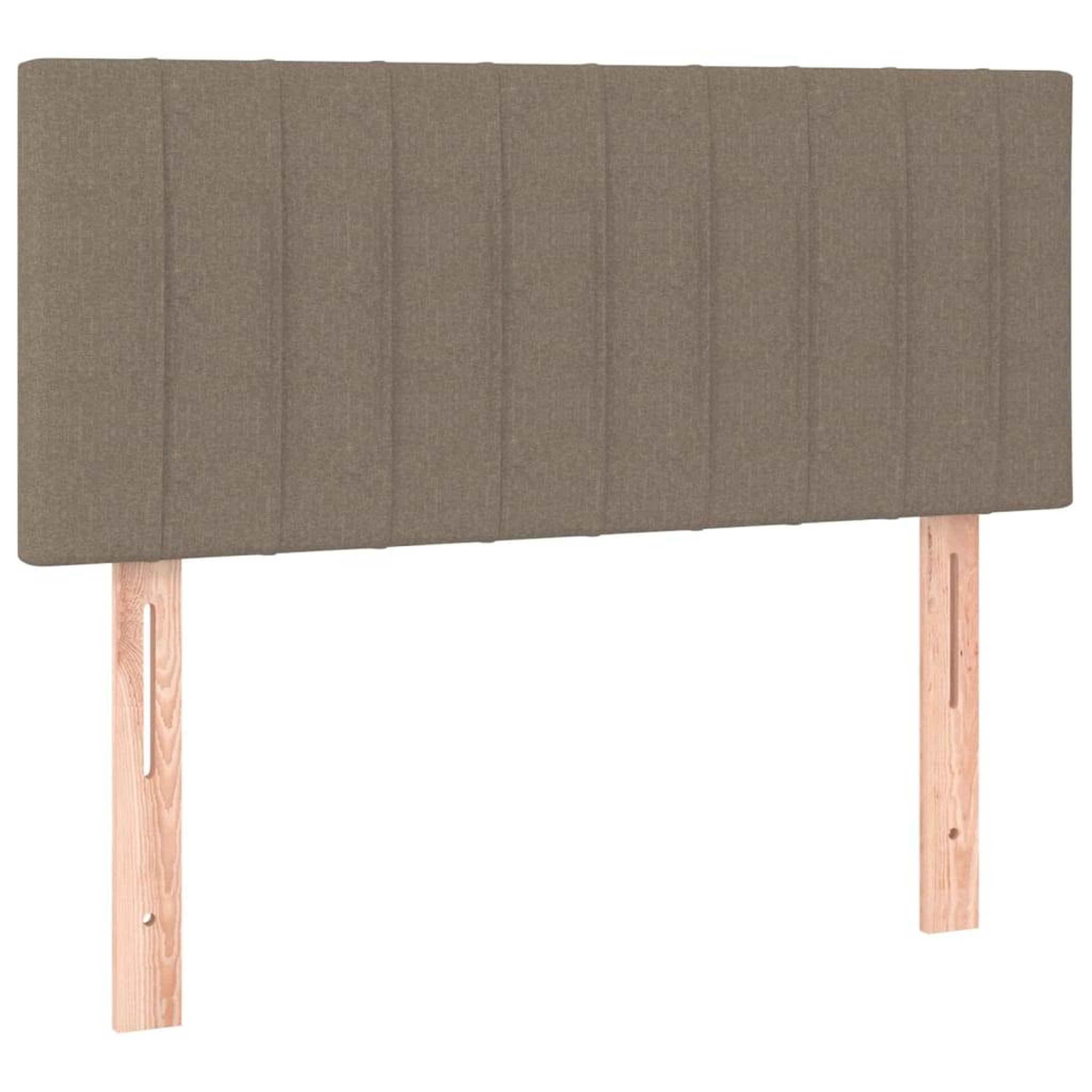 Voir la diapositive 4 : VIDAXL Tete de lit a LED Taupe 90x5x78/88 cm Tissu