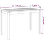 Voir la diapositive 6 : VIDAXL Table a manger de jardin 110x55x75 cm bois massif d'acacia